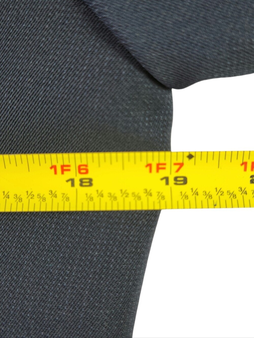 Kasper Blazer Size 10P Petite Navy Blue Button Flap Pockets 3 Button Lined - Picture 8 of 10